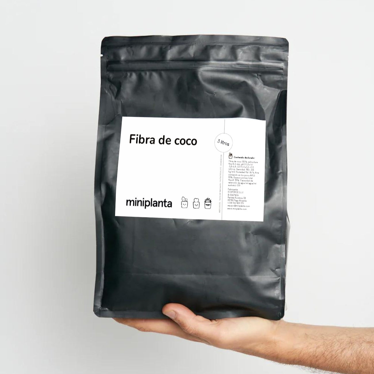 Fibra de coco Miniplanta 3L