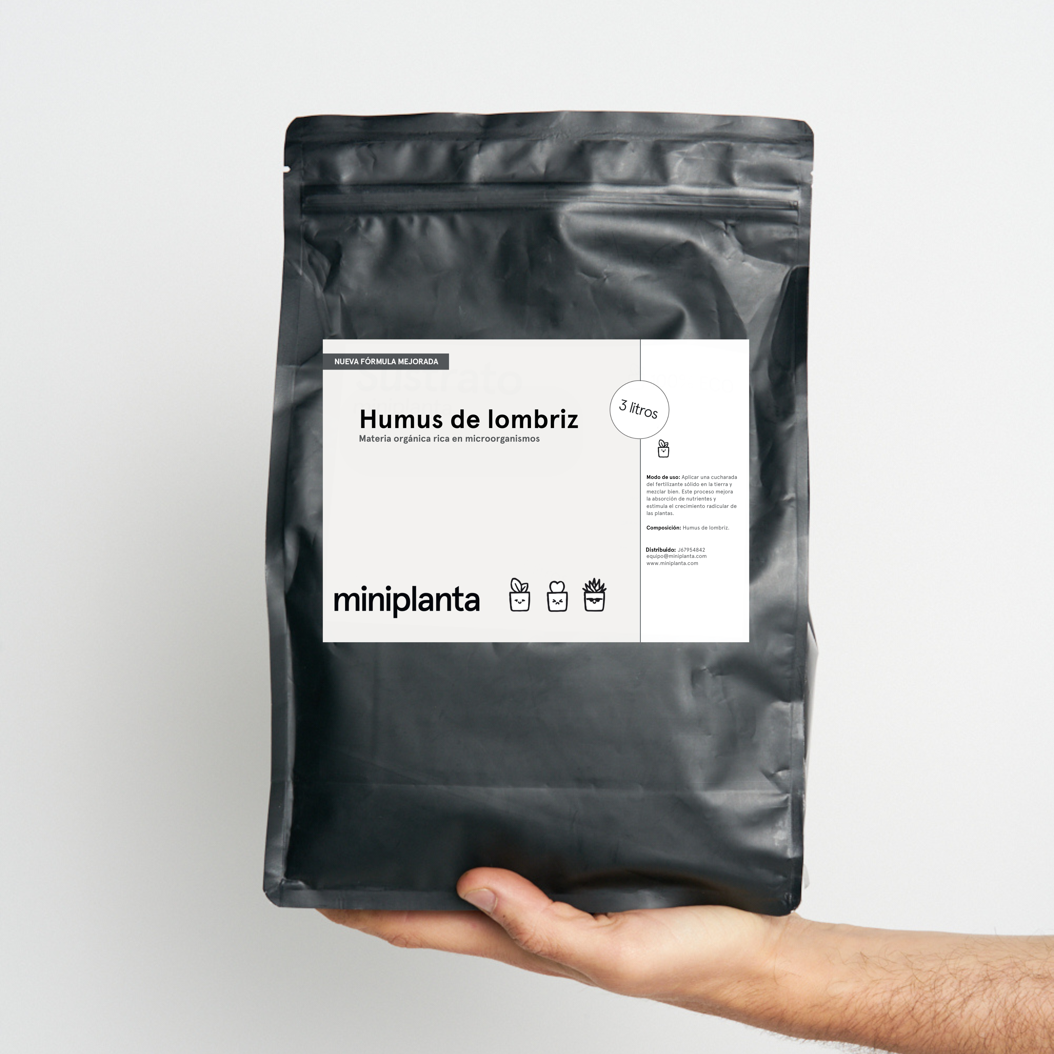 Humus de lombriz - Miniplanta 3 L